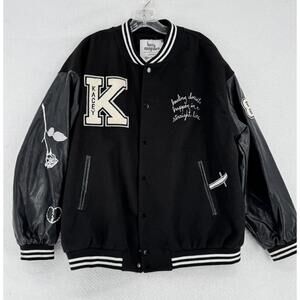 Kacey Musgraves Star-Crossed Collection Black Varsity Letterman Jacket Sz L